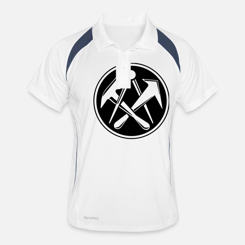 Dachdecker symbol Männer Polo atmungsaktiv