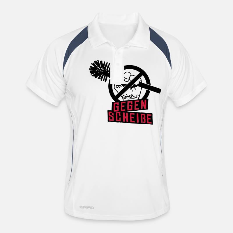 gegen scheisse Männer Polo atmungsaktiv