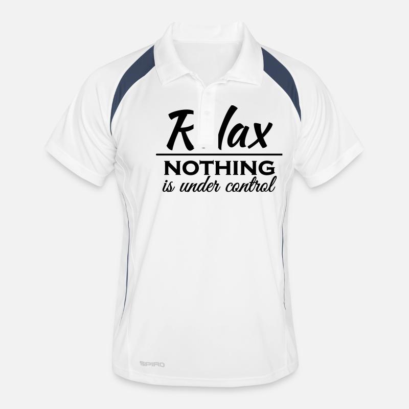Relax! Nothing is under control Männer Polo atmungsaktiv
