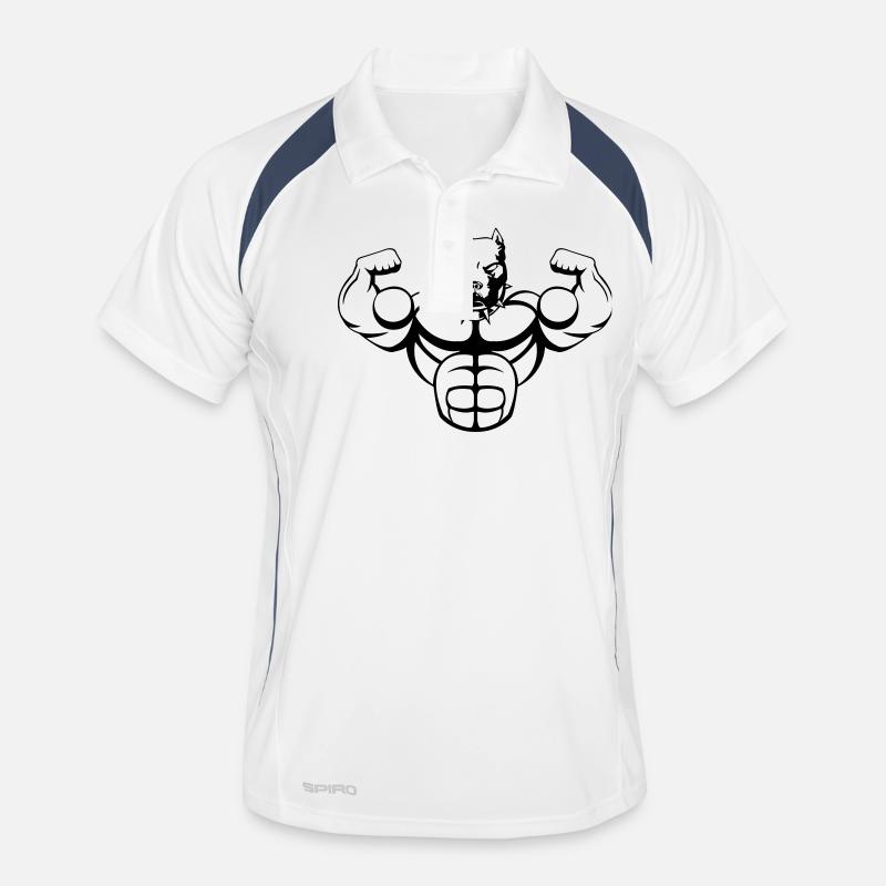 strong_dog_01 Männer Polo atmungsaktiv