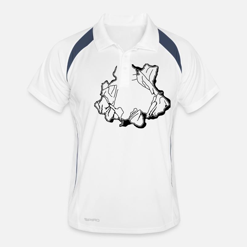 Zerrissenes Papier ca321 Männer Polo atmungsaktiv