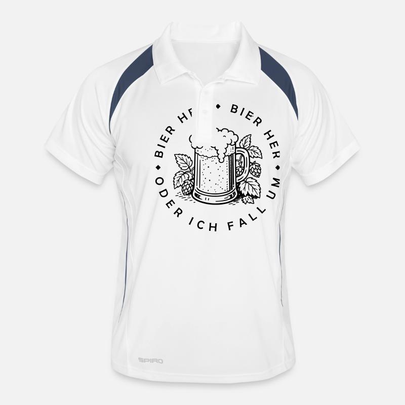 Bienen hier - Oder ich fall um! Männer Polo atmungsaktiv