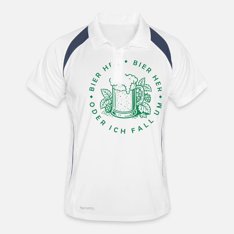 Bienen hier - Oder ich fall um! Männer Polo atmungsaktiv