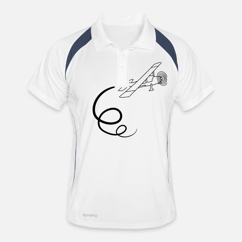 looping aerobatics aerobatic propeller small plane Men's Polo breathable
