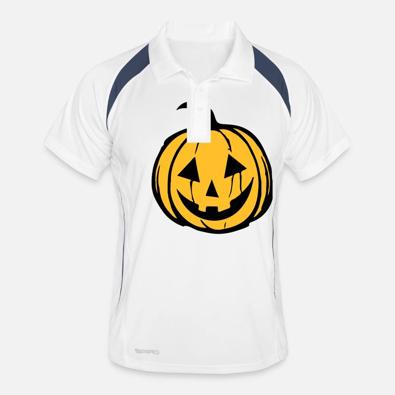 Visage de citrouille Polo respirant Homme