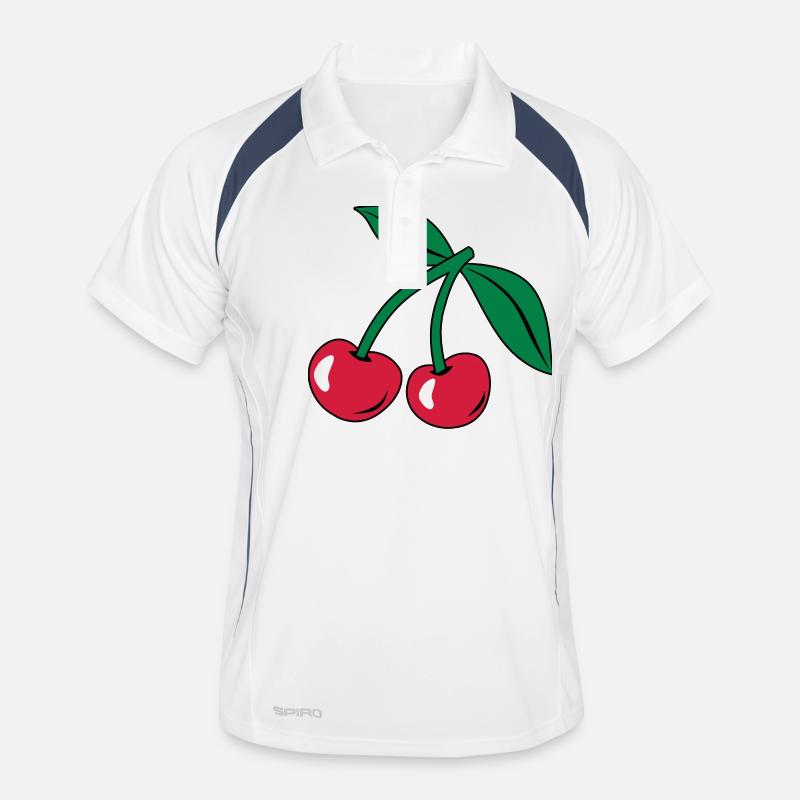 Kirsche Männer Polo atmungsaktiv