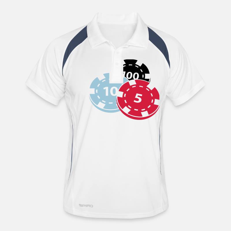 Poker chips Men's Polo breathable