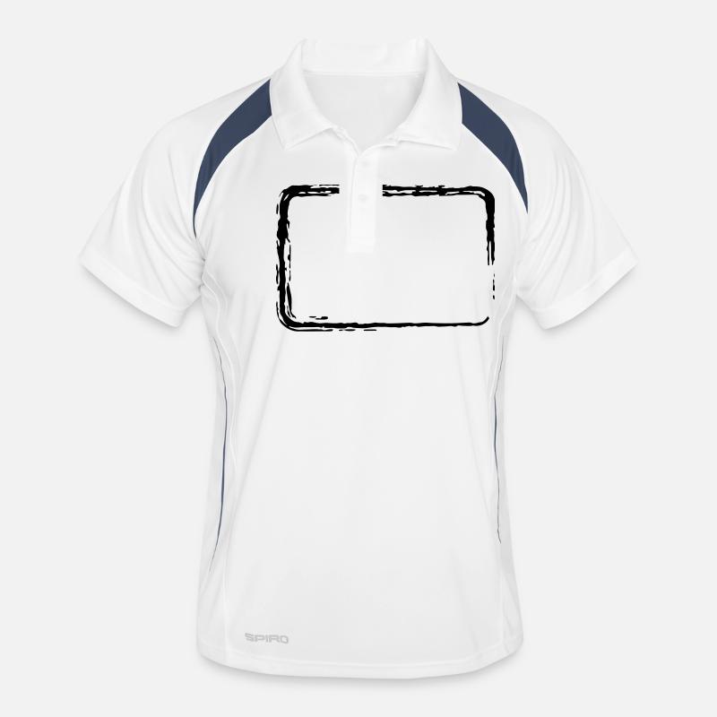 Brush stroke frame Men's Polo breathable