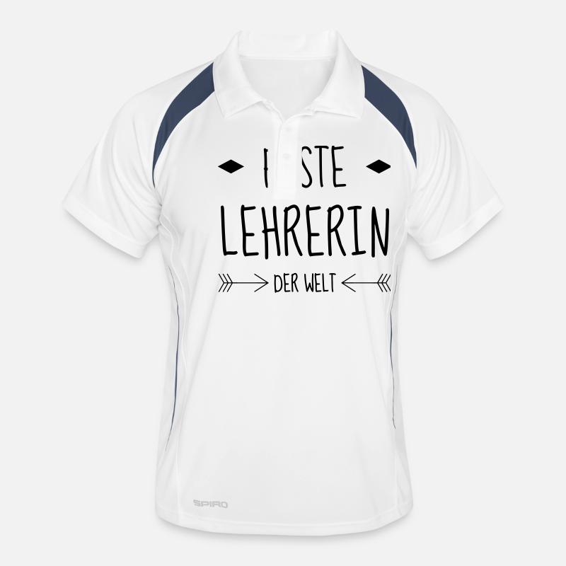 School Teacher Schule Lehrerin Ecole Prof Lehrer Men's Polo breathable