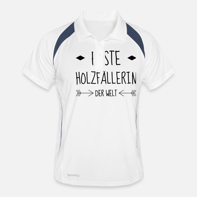 bûcheron / forêt / arbre / bois Polo respirant Homme