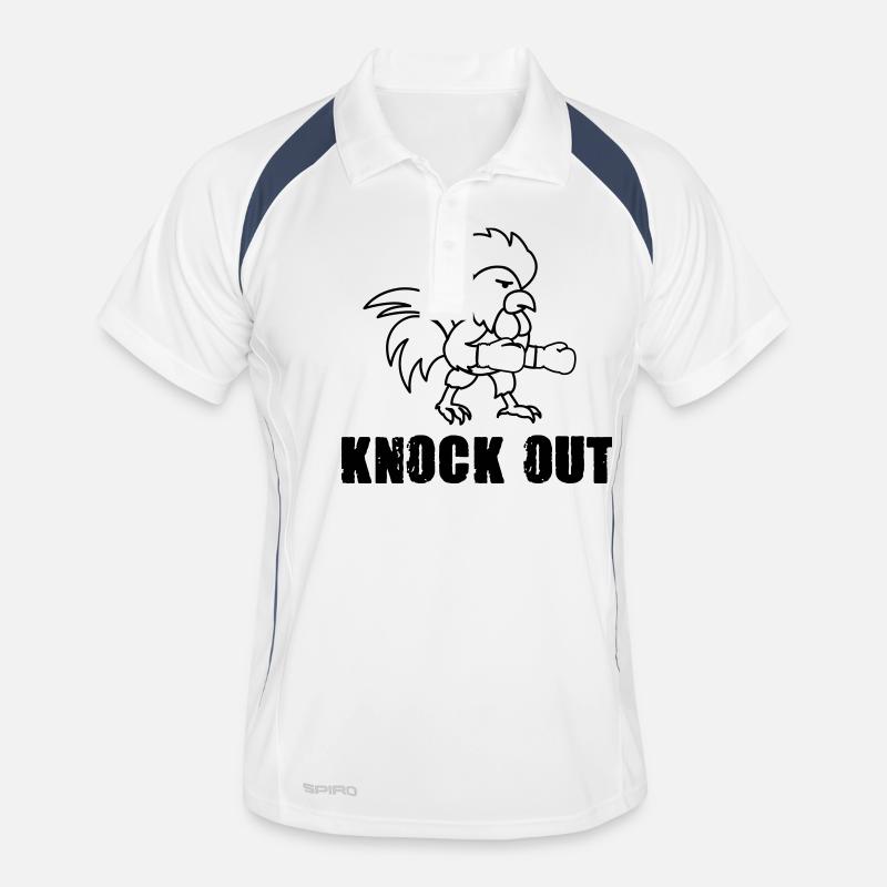 Boxer Knock Out Bande Dessinée Polo respirant Homme