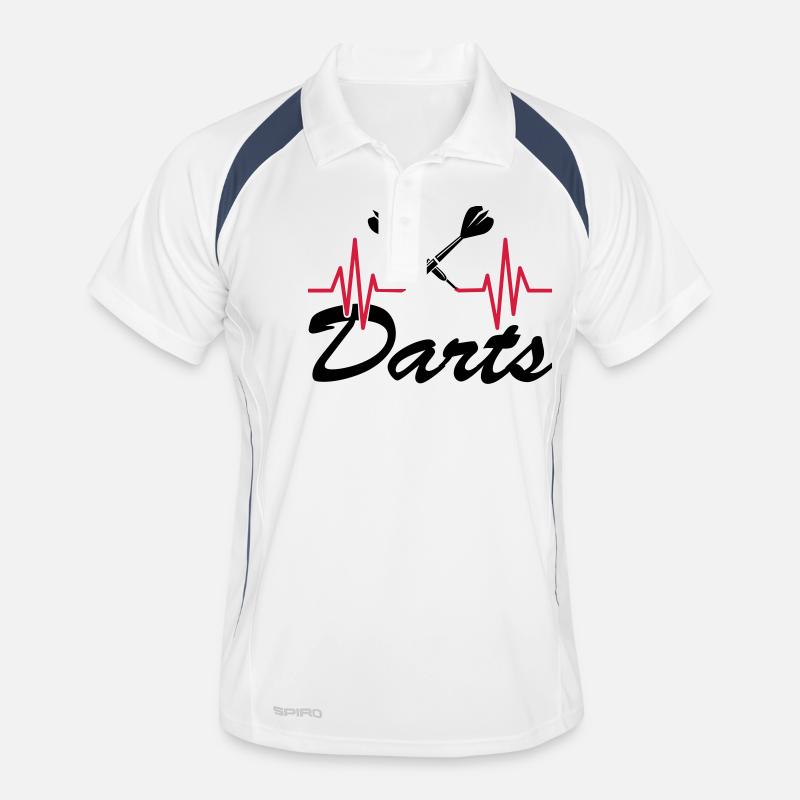 Darts 01 - Men's Polo breathable - white/navy