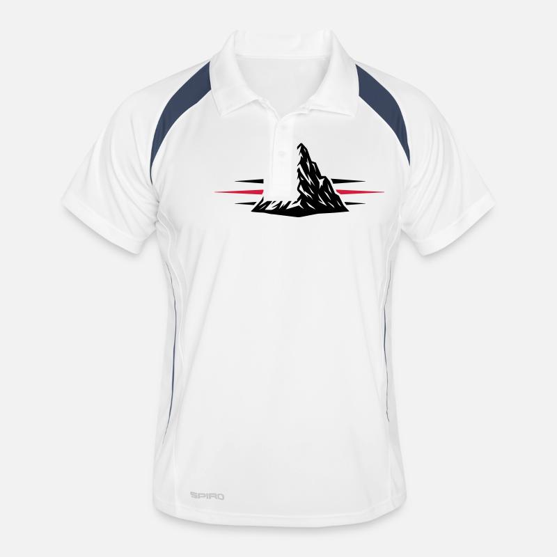 Icône de la montagne Polo respirant Homme
