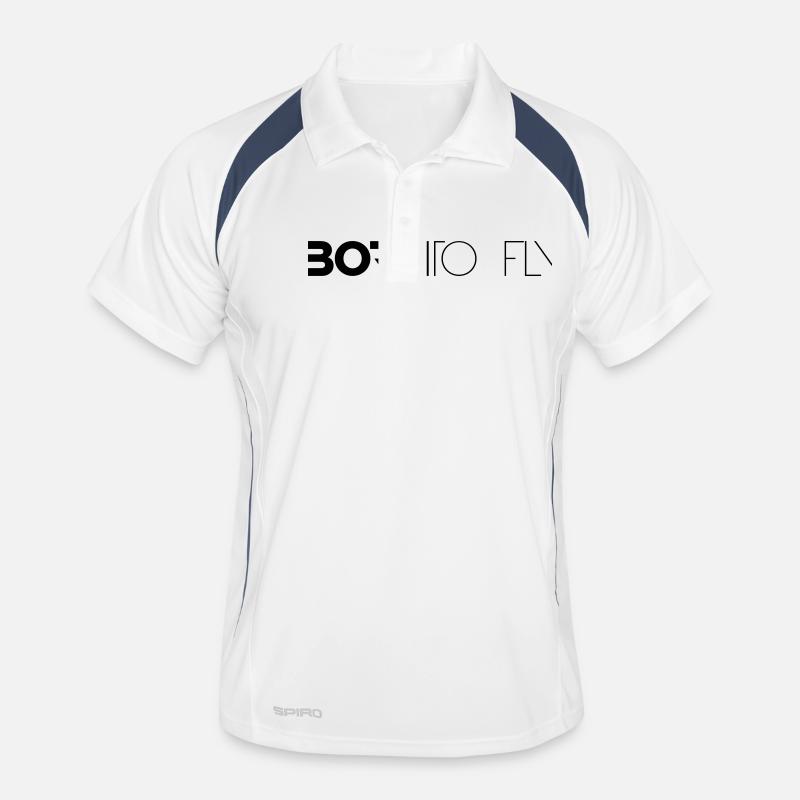 Né à voler Heli Design Polo respirant Homme