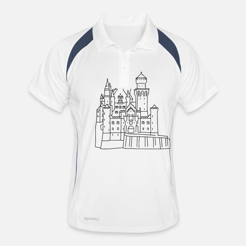 Schloss Neuschwanstein Männer Polo atmungsaktiv