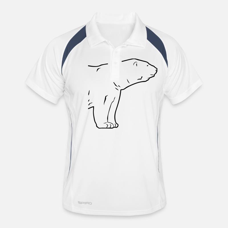 Polar Bear - Eisbär Männer Polo atmungsaktiv