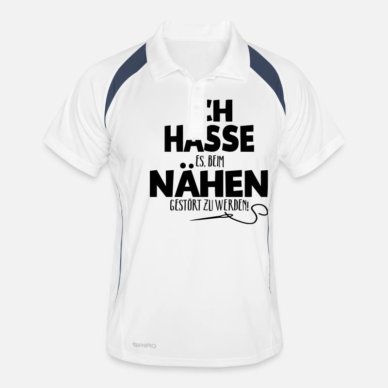 Ich hasse Nähen Männer Polo atmungsaktiv