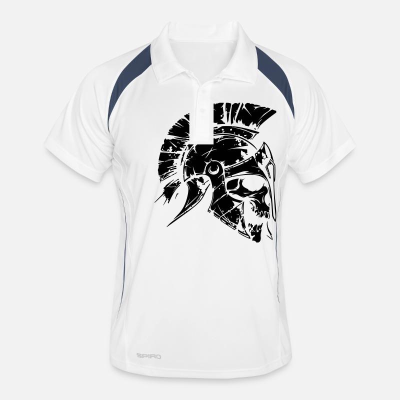 Crâne de Sparte 01 Polo respirant Homme