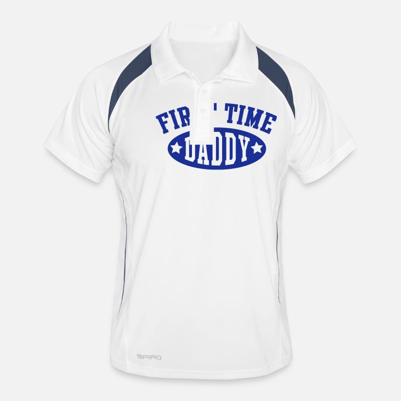 FIRST TIME DADDY Men's Polo breathable