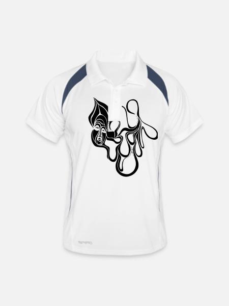 Turban - Men's Polo breathable - white/navy - Front