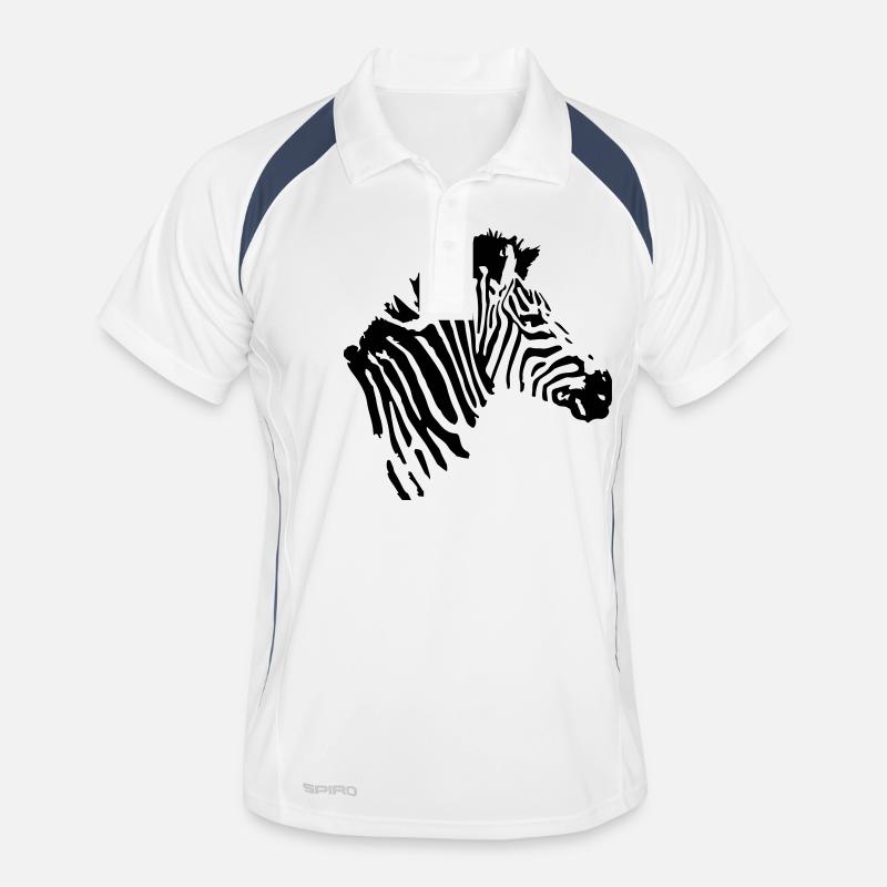 zebra animal Männer Polo atmungsaktiv