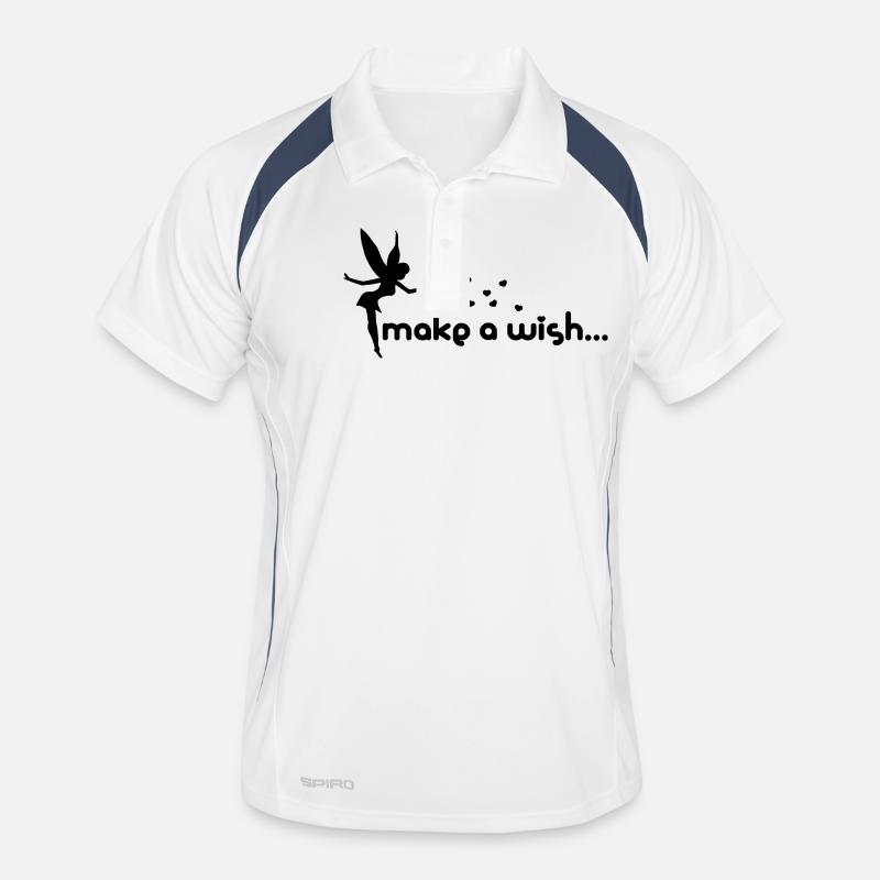 make a wish Männer Polo atmungsaktiv