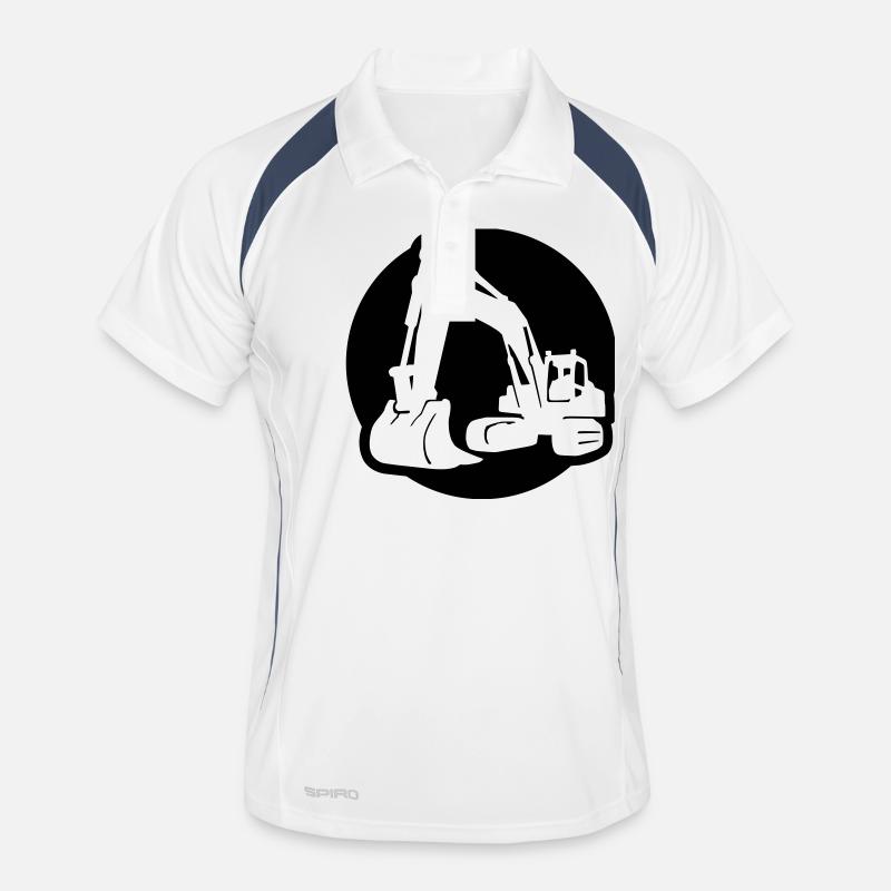 Bagger / Kettenbagger / excavator 4 - invers Men's Polo breathable