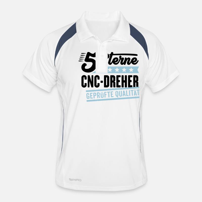 5Sterne CNC-Dreher Männer Polo atmungsaktiv