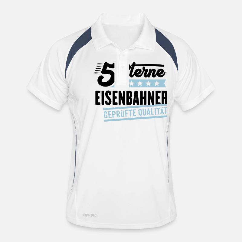 5Sterne Eisenbahner Männer Polo atmungsaktiv