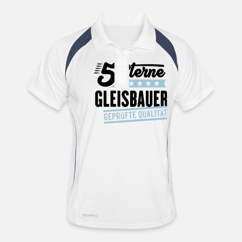 5Sterne Gleisbauer Männer Polo atmungsaktiv