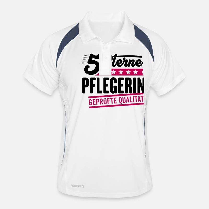 5Sterne Pflegerin Männer Polo atmungsaktiv