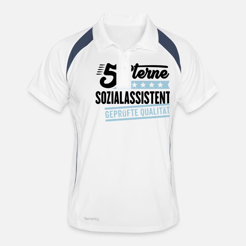 5Sterne Sozialassistent Männer Polo atmungsaktiv