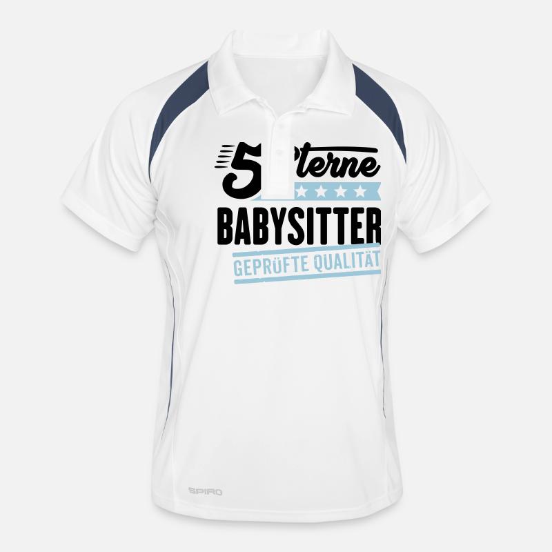 5Sterne Babysitter Männer Polo atmungsaktiv