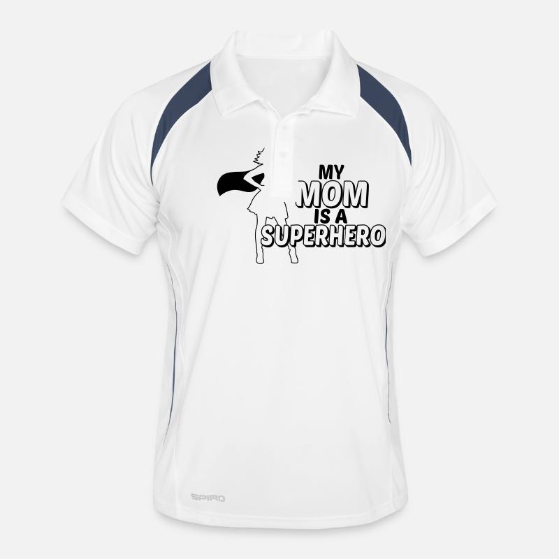 My mom is a superhero-my mom is a super hero Men's Polo breathable