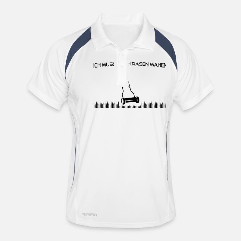 Rasen mähen Männer Polo atmungsaktiv
