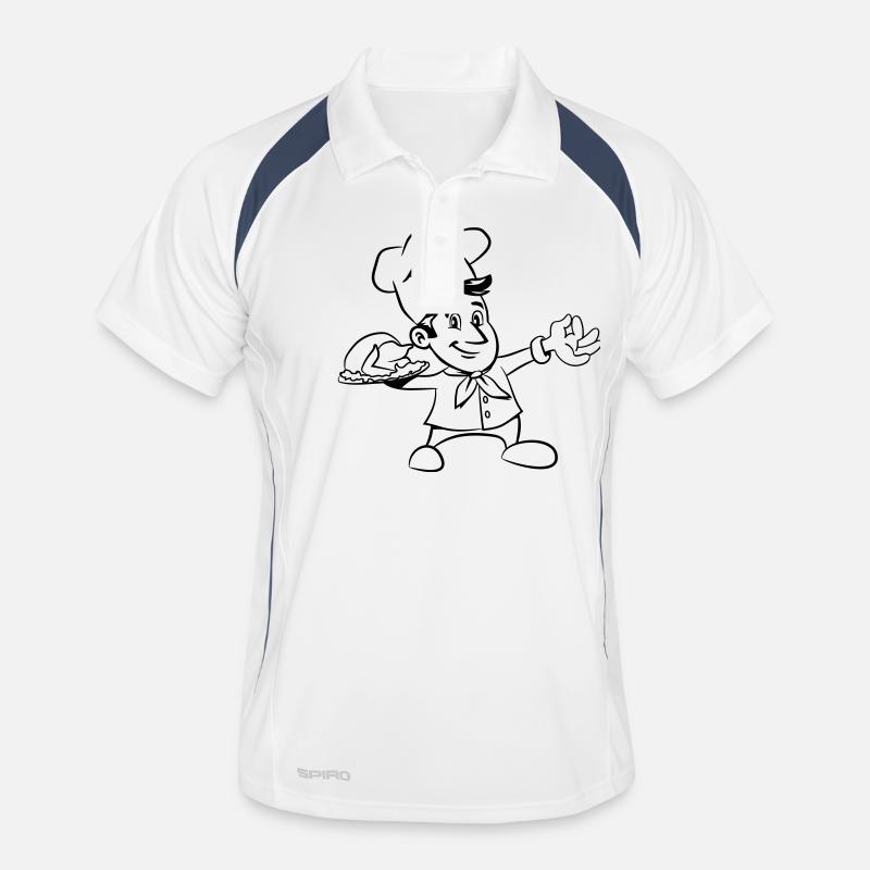kochen koch hähnchen Männer Polo atmungsaktiv