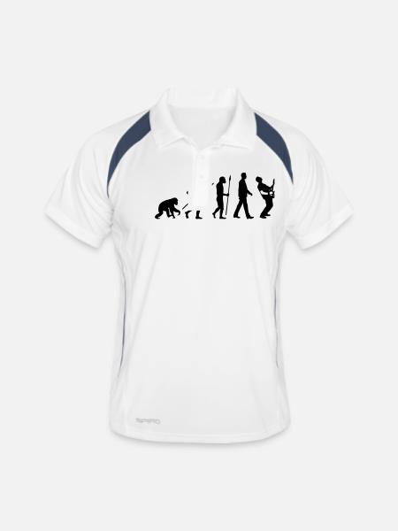 evolution_rocks_032012_l1c - Men's Polo breathable - white/navy - Front