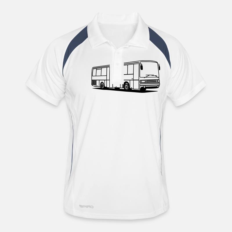 Setra S 213 UL - Männer Polo atmungsaktiv - Weiß/Navy
