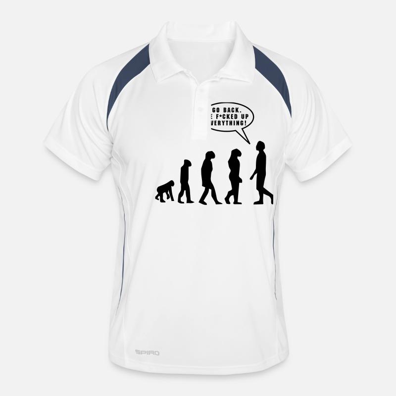 Evolution - Men's Polo breathable - white/navy