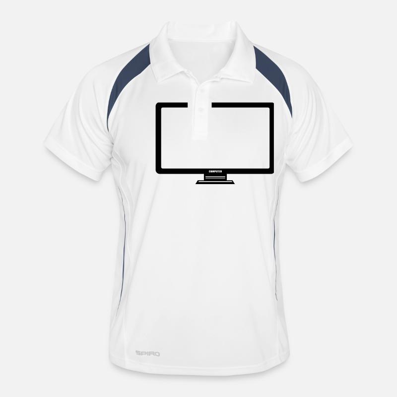screen tv pc computer display image design Men's Polo breathable