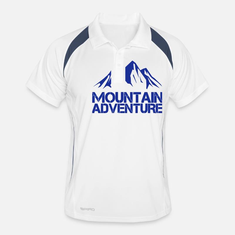 Aventure en montagne Polo respirant Homme