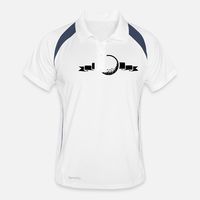 golf ball design Männer Polo atmungsaktiv