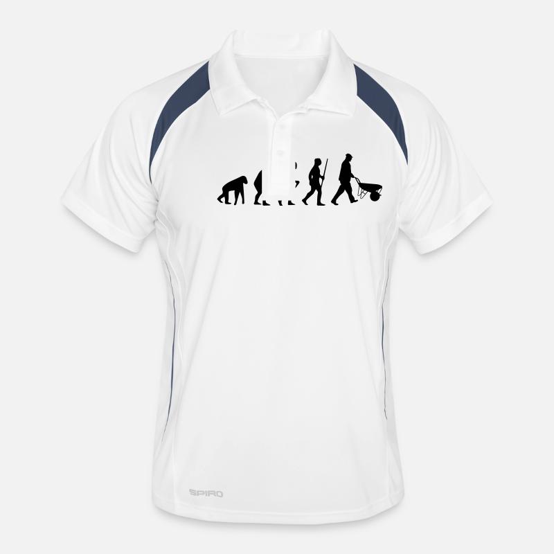 Evolution15 1c - Men's Polo breathable - white/navy