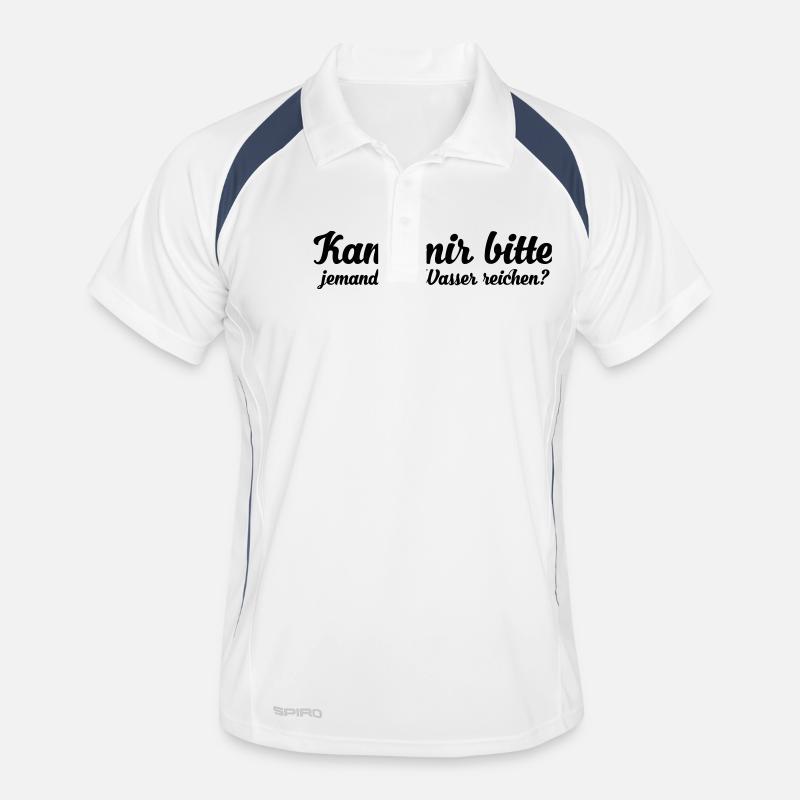 kann mir bitte jemand das wasser reichen Männer Polo atmungsaktiv