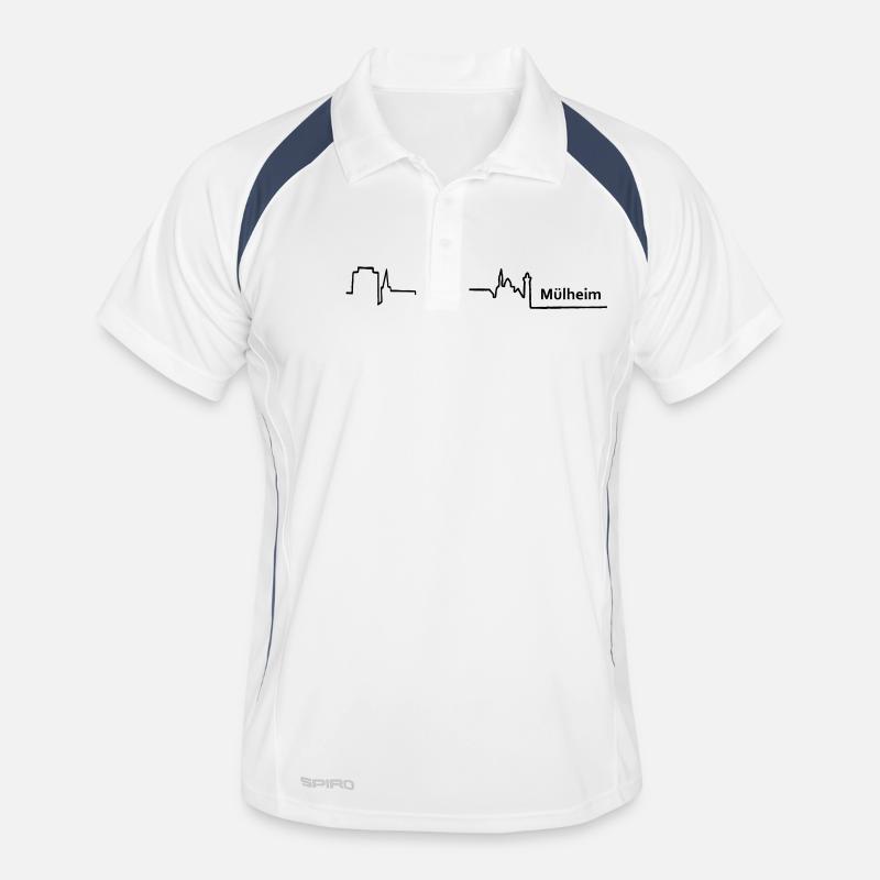 muelheim skyline Männer Polo atmungsaktiv