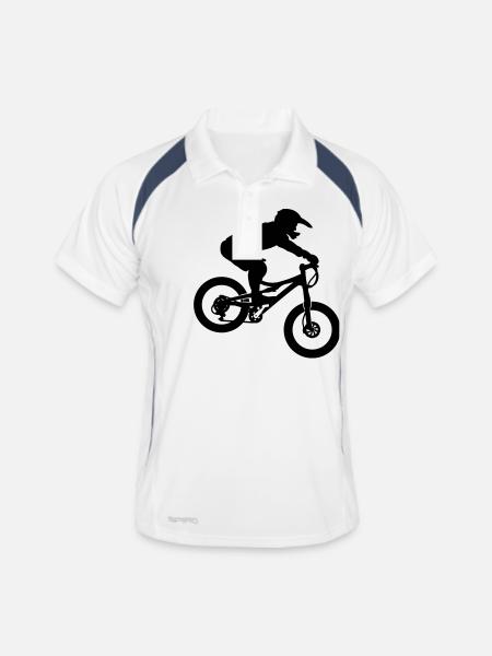 MTB Extreme - Men's Polo breathable - white/navy - Front