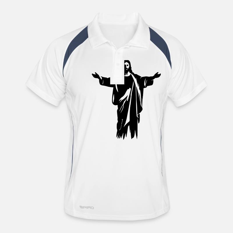 Jesus Männer Polo atmungsaktiv