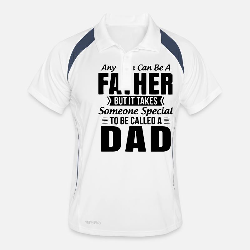 any man can be a father but it takes someone Men's Polo breathable