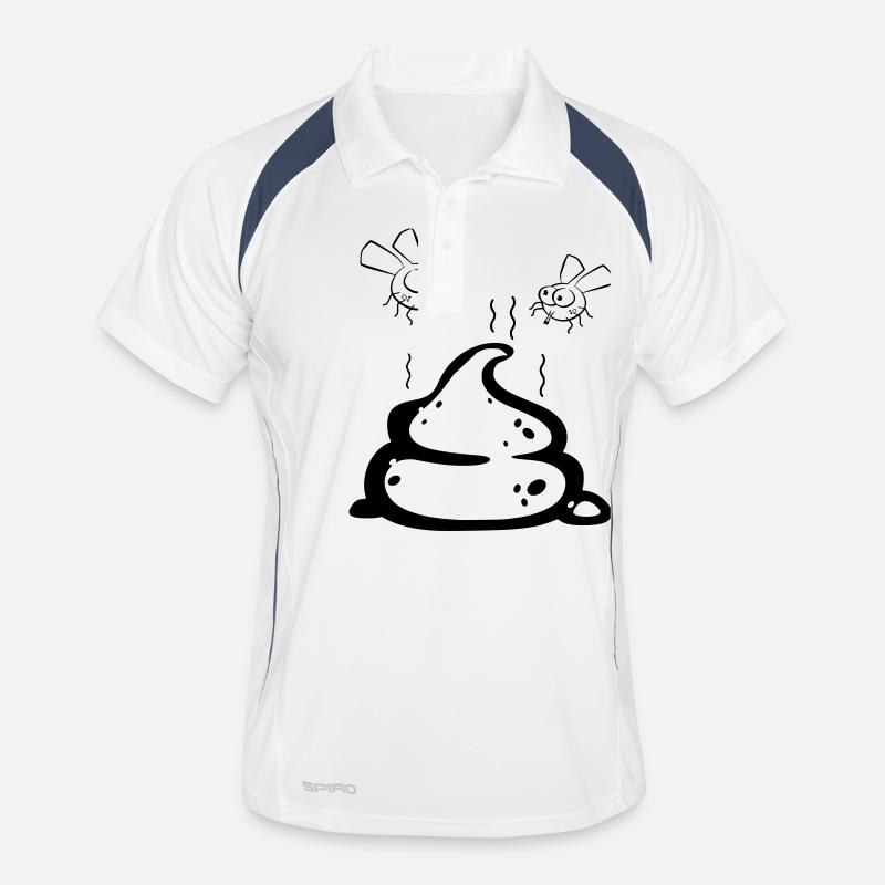 Scheisse mit Fliegenpaar Männer Polo atmungsaktiv