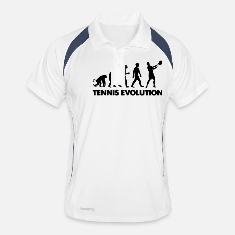 Tennis Evolution - Men's Polo breathable - white/navy